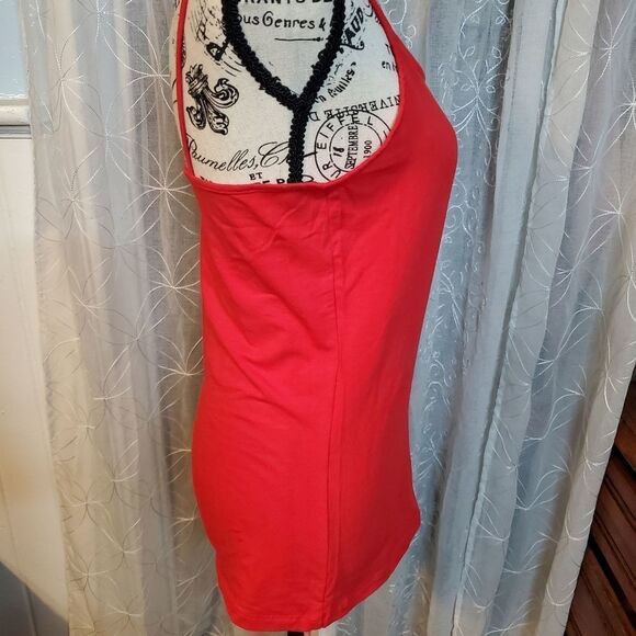 Nwt Time and Tru red scoop neck cami size medium - Picture 3 of 8